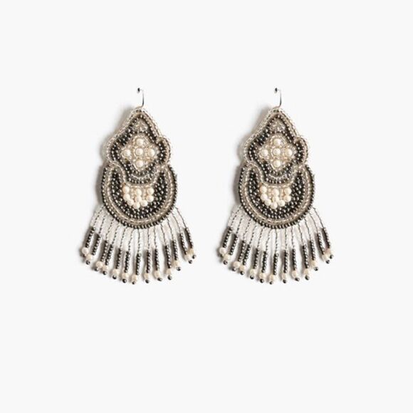 Smoked Pearl Earrings - Picture 1 of 5